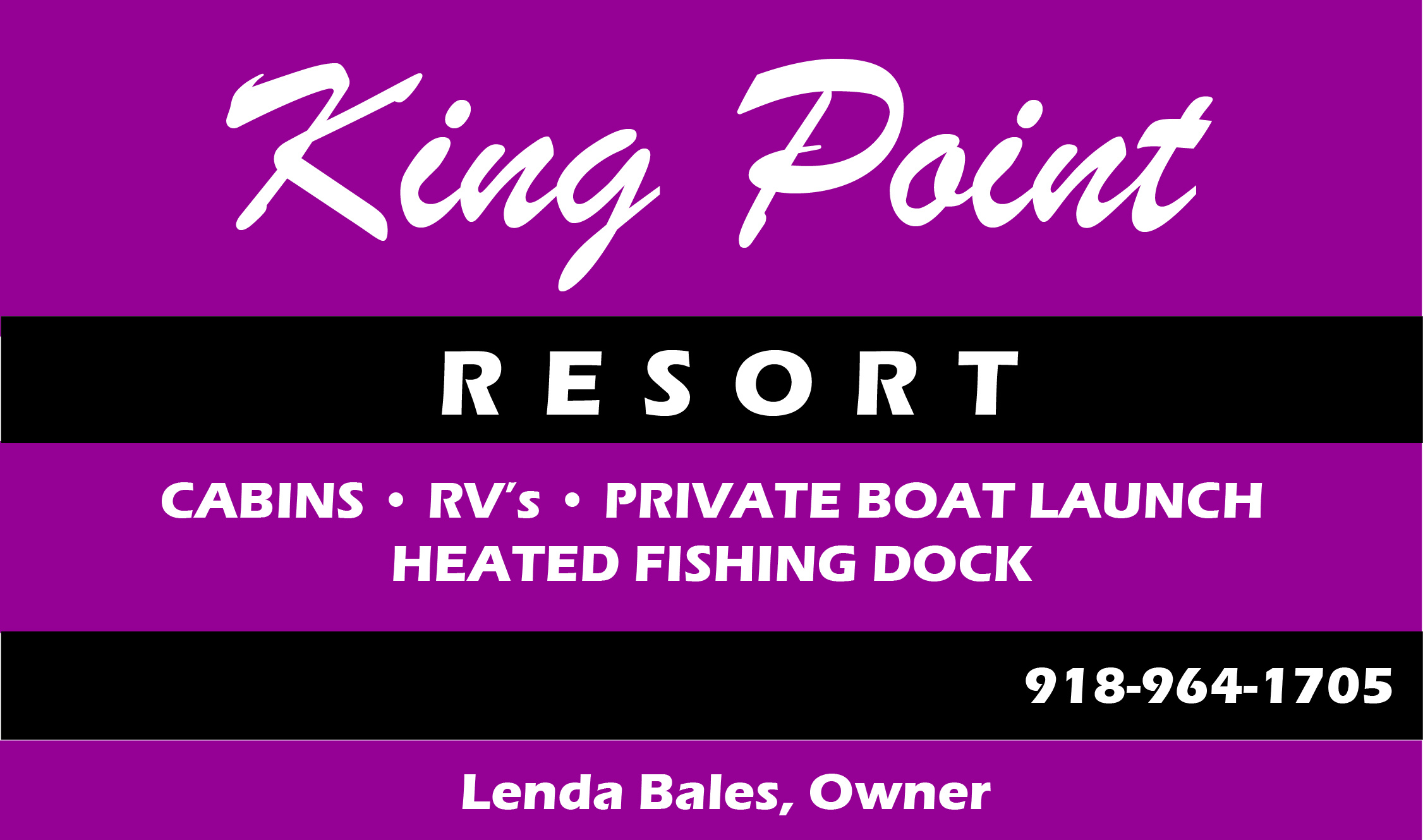 King Point Resort- https://www.facebook.com/KINGPOINTRESORT/